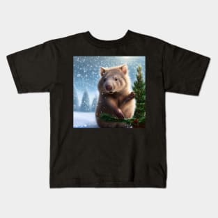 Holiday Wombat! Kids T-Shirt